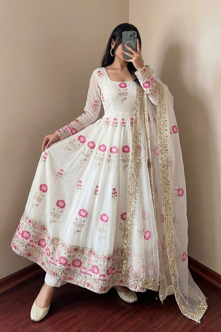 Designer Gown with Heavy sequence work  SS849