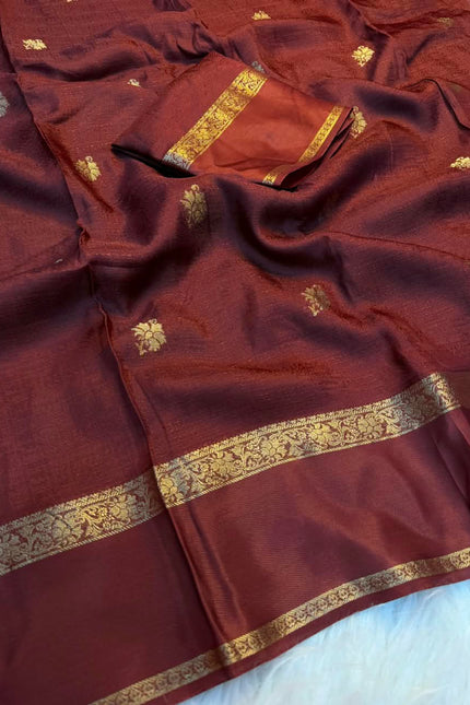 Soft Viscose Saree with Satin Border SS858