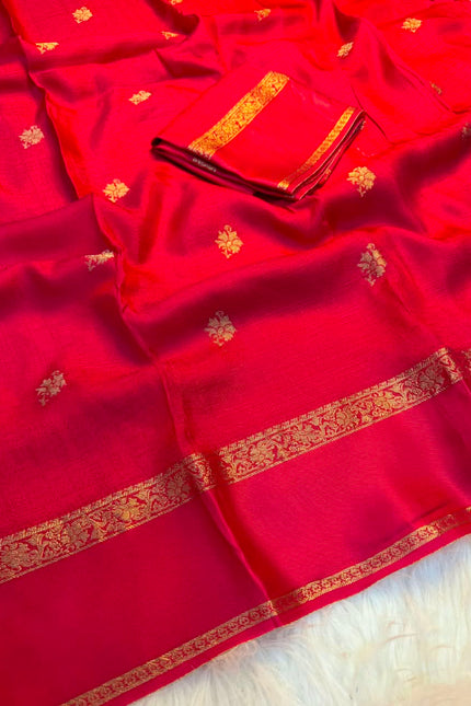 Soft Viscose Saree with Satin Border SS858