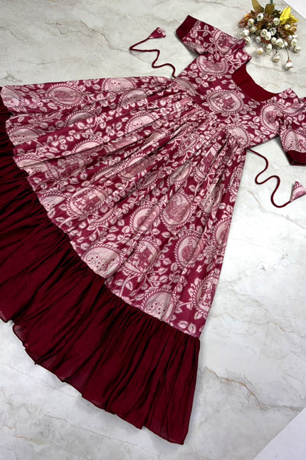 ss861 Kalamkari frocks