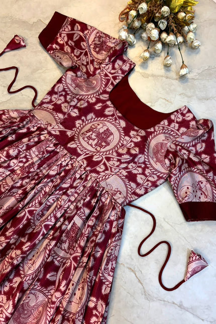 ss861 Kalamkari frocks