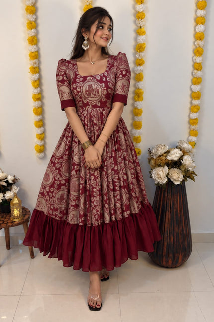 ss861 Kalamkari frocks