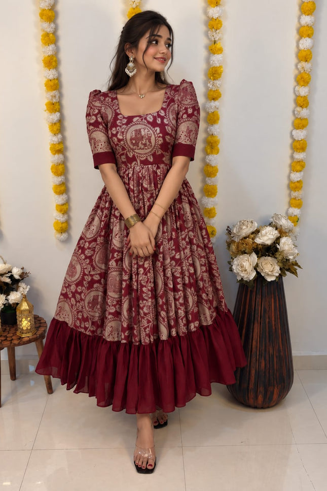 ss861 Kalamkari frocks