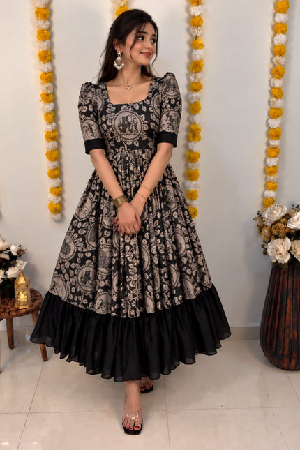 ss861 Kalamkari frocks