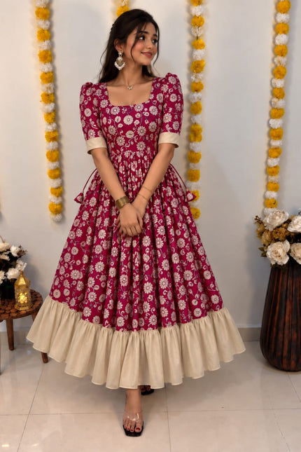 ss861 Kalamkari frocks