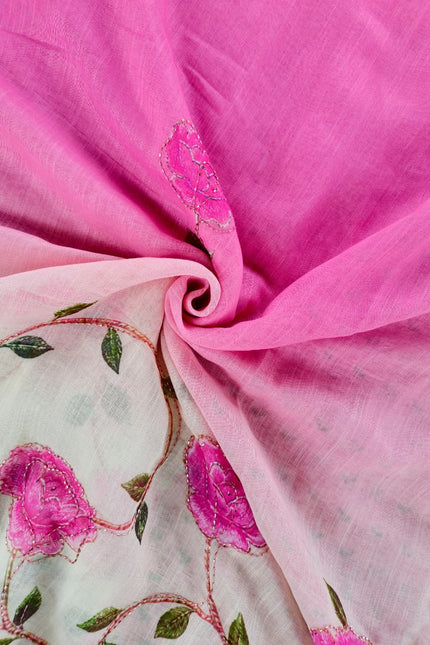 Beautiful Floral Printed Saree SS860