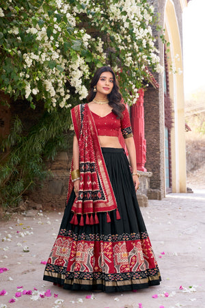 black and red
