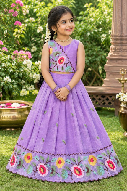 Beautiful Crunchy Silk Kids wear SS864