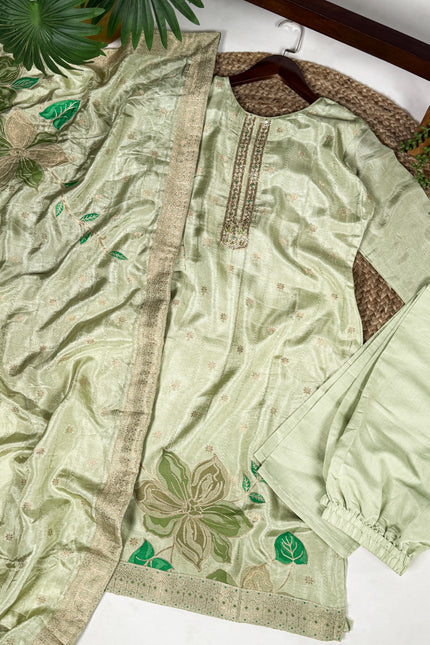 Elegant Viscose and Roman Silk Combination SS865