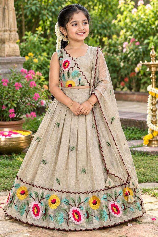 Beautiful Crunchy Silk Kids wear SS864