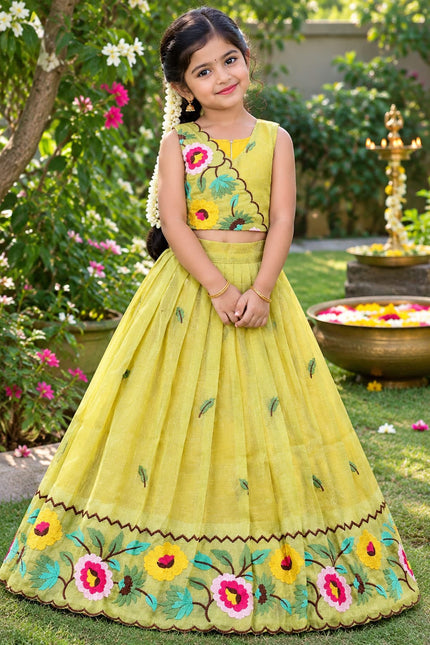 Beautiful Crunchy Silk Kids wear SS864