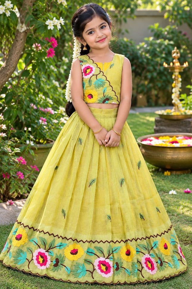 Beautiful Crunchy Silk Kids wear SS864