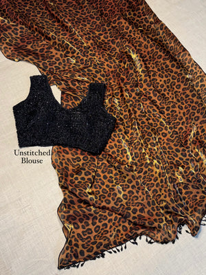 brown with black