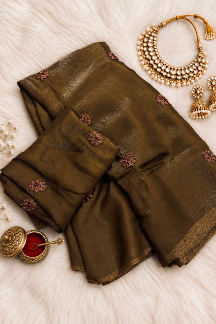 Viscose Soft Silk Party Wear Saree SS941