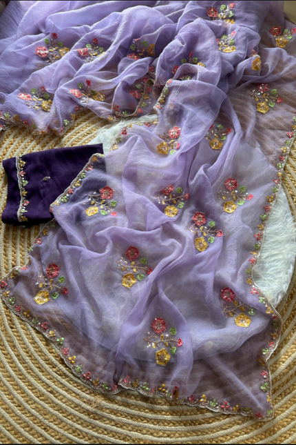 Pure soft wari Chiffon silk saree SS493