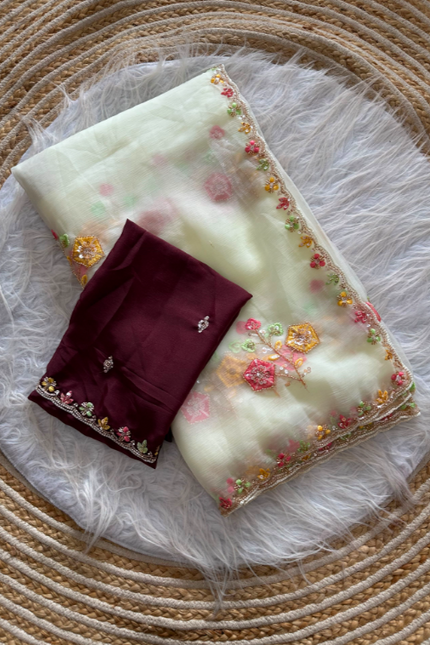Pure soft wari Chiffon silk saree SS493