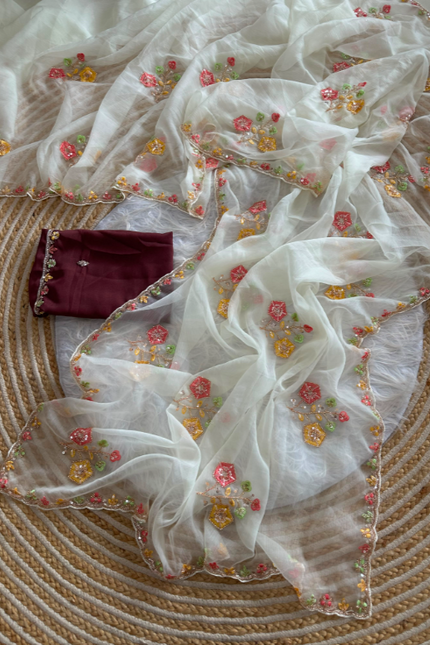 Pure soft wari Chiffon silk saree SS493