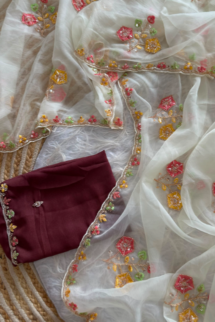 Pure soft wari Chiffon silk saree SS493