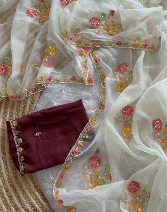 Pure soft wari Chiffon silk saree SS493