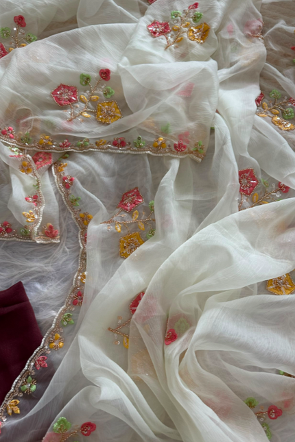 Pure soft wari Chiffon silk saree SS493