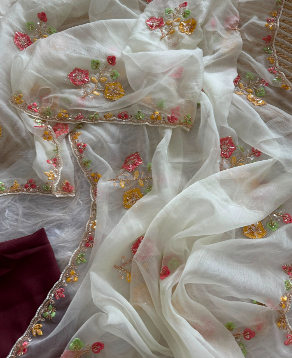 Pure soft wari Chiffon silk saree SS493