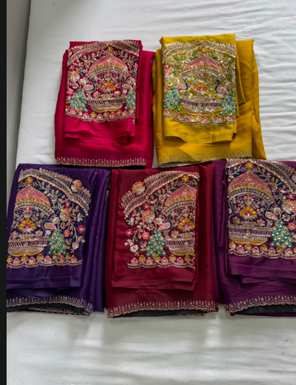 Star Georgette Jharkhand saree SS495