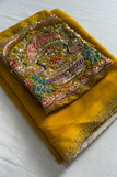 blouse unstitched / yellow