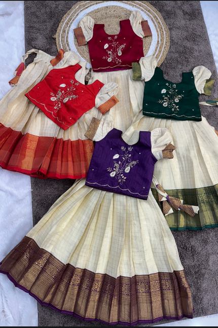 Onam special kids lehangs SS497
