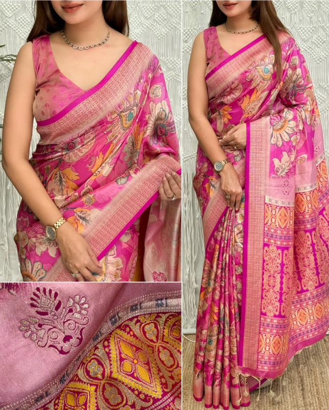 Soft viscose silk saree SS499