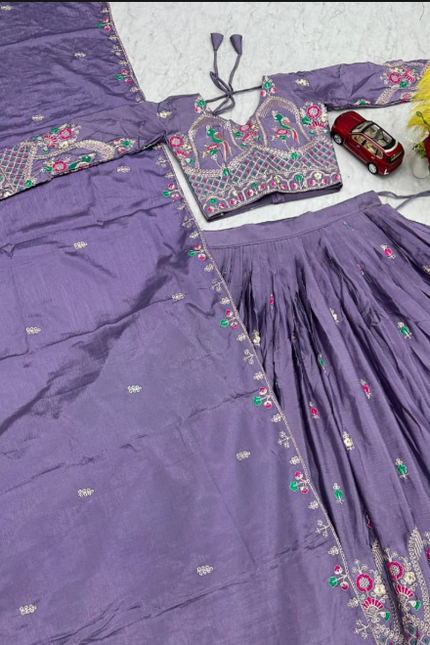 Embroidery Coding Thread Work lehanga SS501