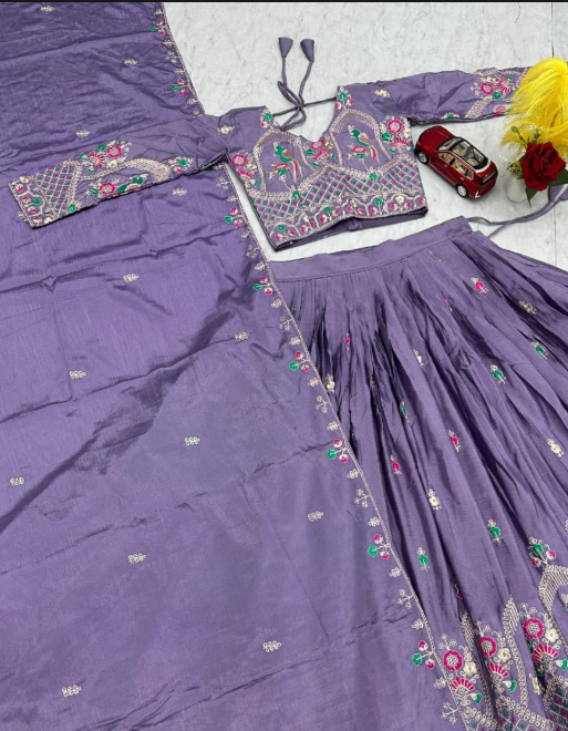 Embroidery Coding Thread Work lehanga SS501