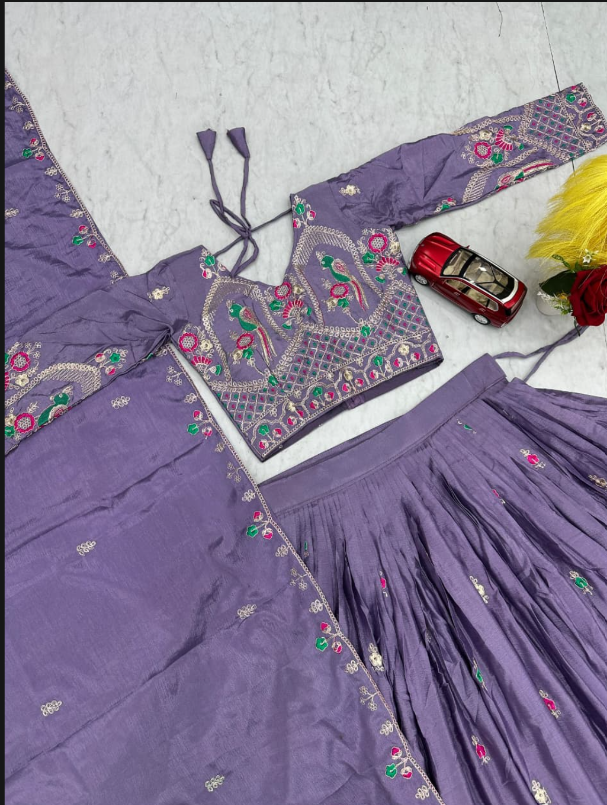 Embroidery Coding Thread Work lehanga SS501