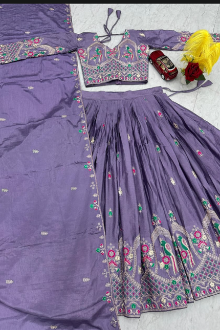 Embroidery Coding Thread Work lehanga SS501