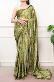 Blouse unstitched / mehendi green