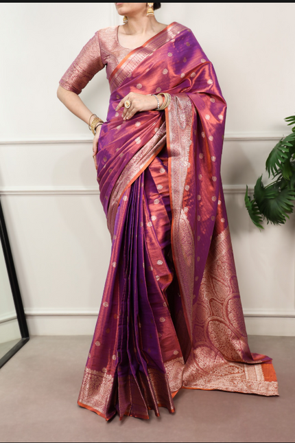 Luxurious dual-tone sarees SS506