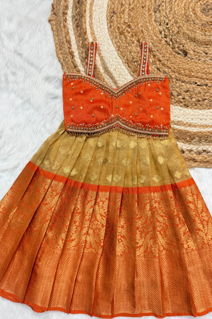 Semi kanchi checks vintage family combo SS514