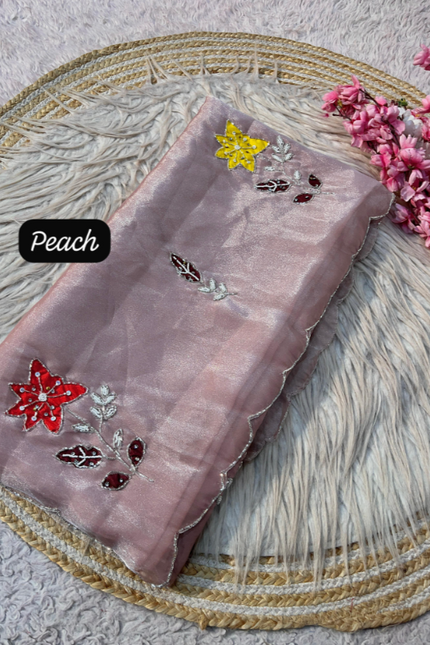 Beautiful nc moss saree SS520