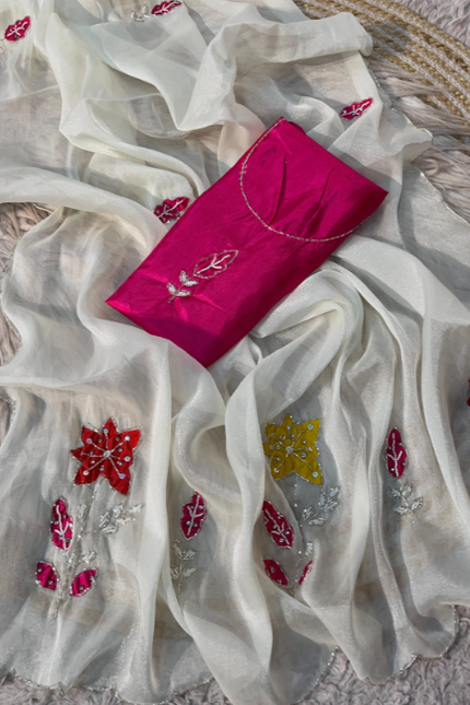 Beautiful nc moss saree SS520