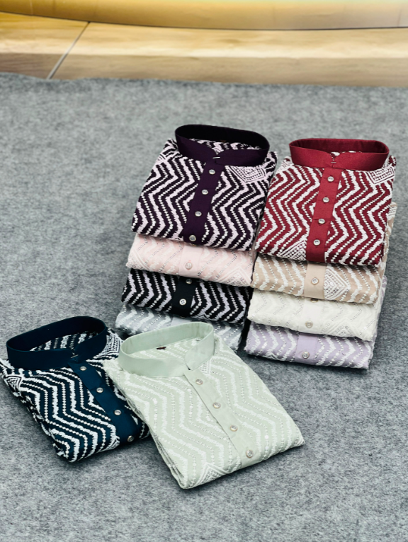 UNIQUE EMBROIDERY KURTA FOR MEN'S SS523