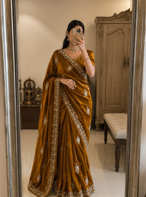 Fancy Space Silk  sarees SS524