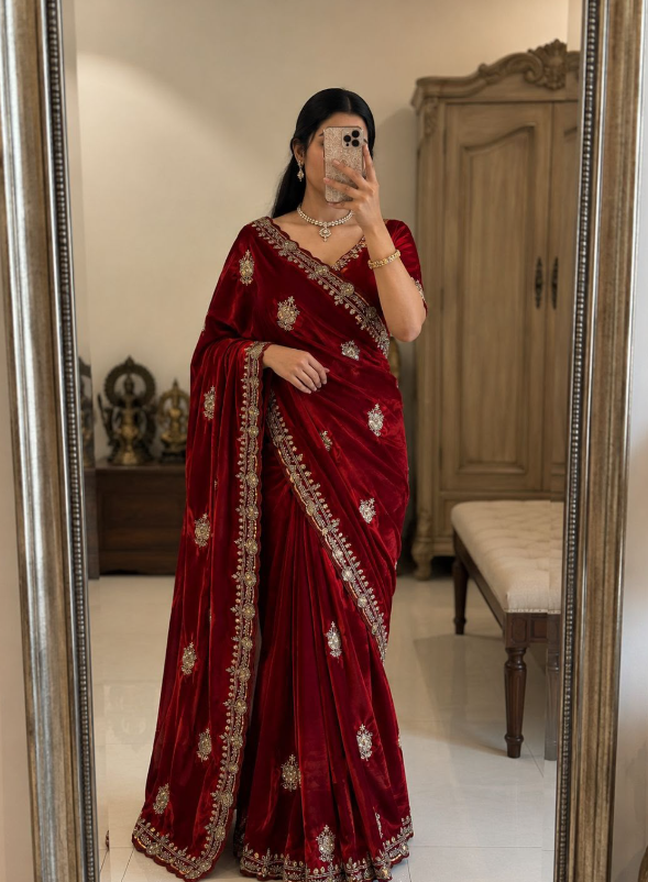 Fancy Space Silk  sarees SS524