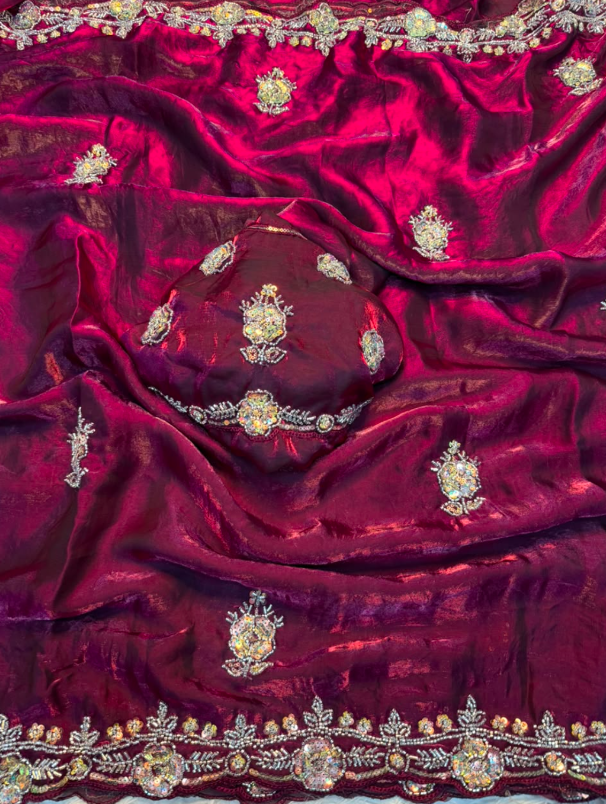 Fancy Space Silk  sarees SS524