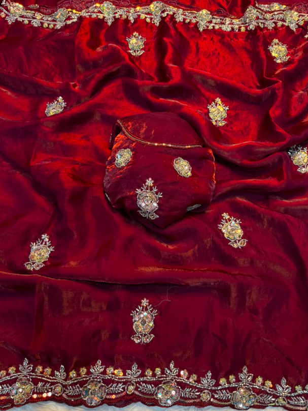 Fancy Space Silk  sarees SS524
