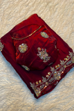 Blouse unstitched / red