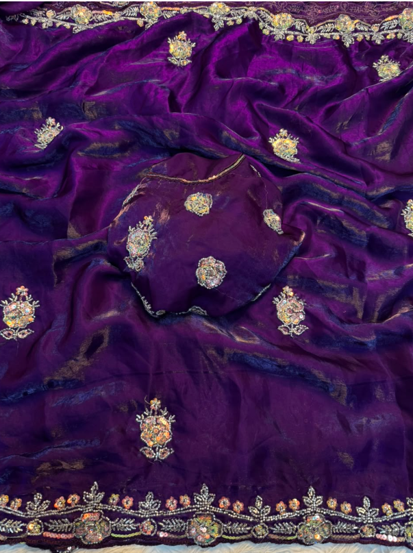 Fancy Space Silk  sarees SS524