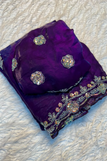 Blouse unstitched / purple