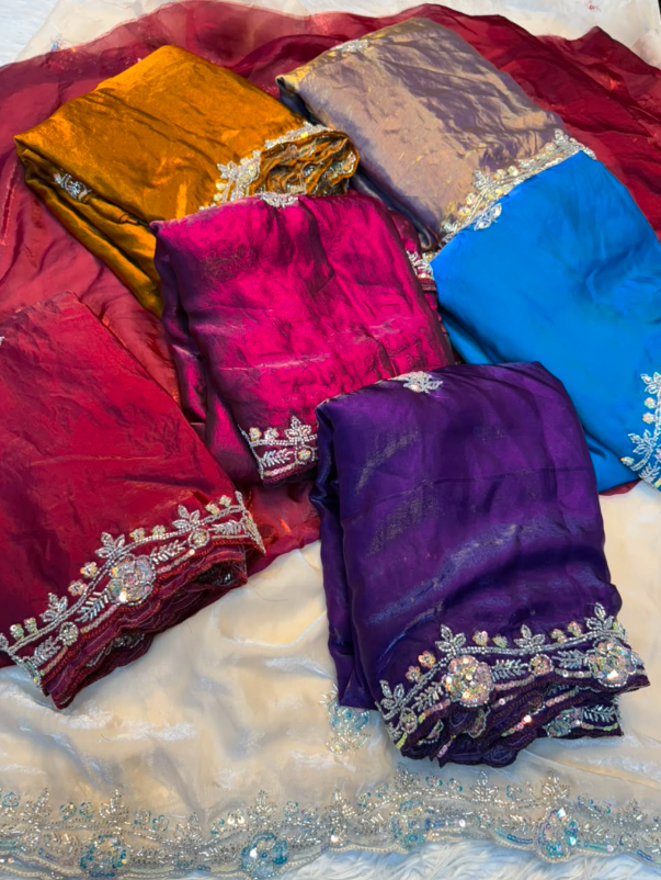 Fancy Space Silk  sarees SS524