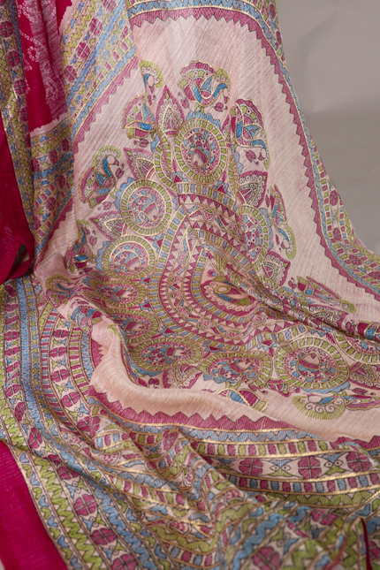 Fusion Of Madhubani and Bandhej SS527