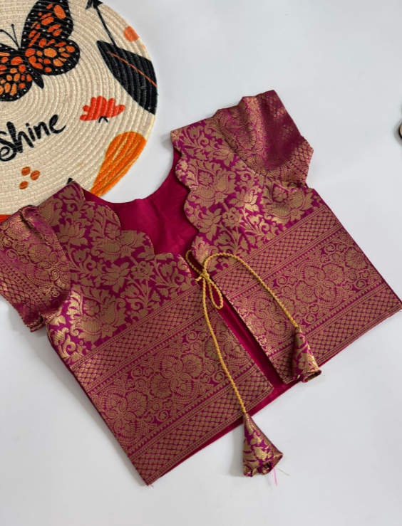 Soft jecard silk kids gown SS529