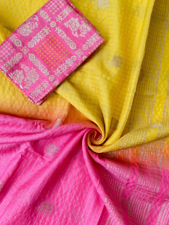 Soft glass fabric saree SS533